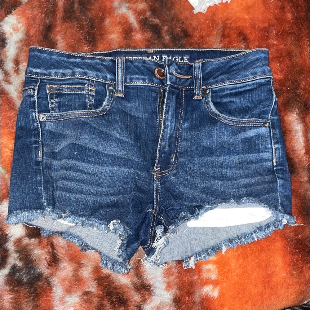 American Eagle Outfitters Dark Blue Jean Shorts